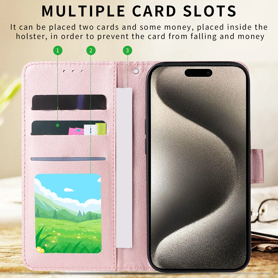 محفظة فتحة للبطاقات إطار الصورة مسنده المغناطيسي فليب حافظة جلدية آيفون 15 برو ماكس 14 زائد 13 12 11 XS XR SE 2022 8 7 غطاء #2
