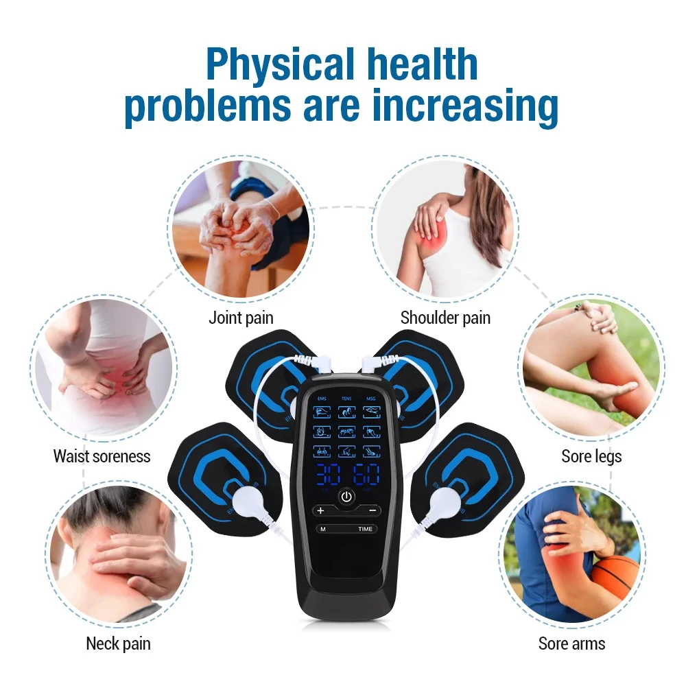 Physiotherapy Tens Muscle Stimulator Electric EMS Acupuncture Body Massage Digital Therapy Slimming Machine Electro Stimulator