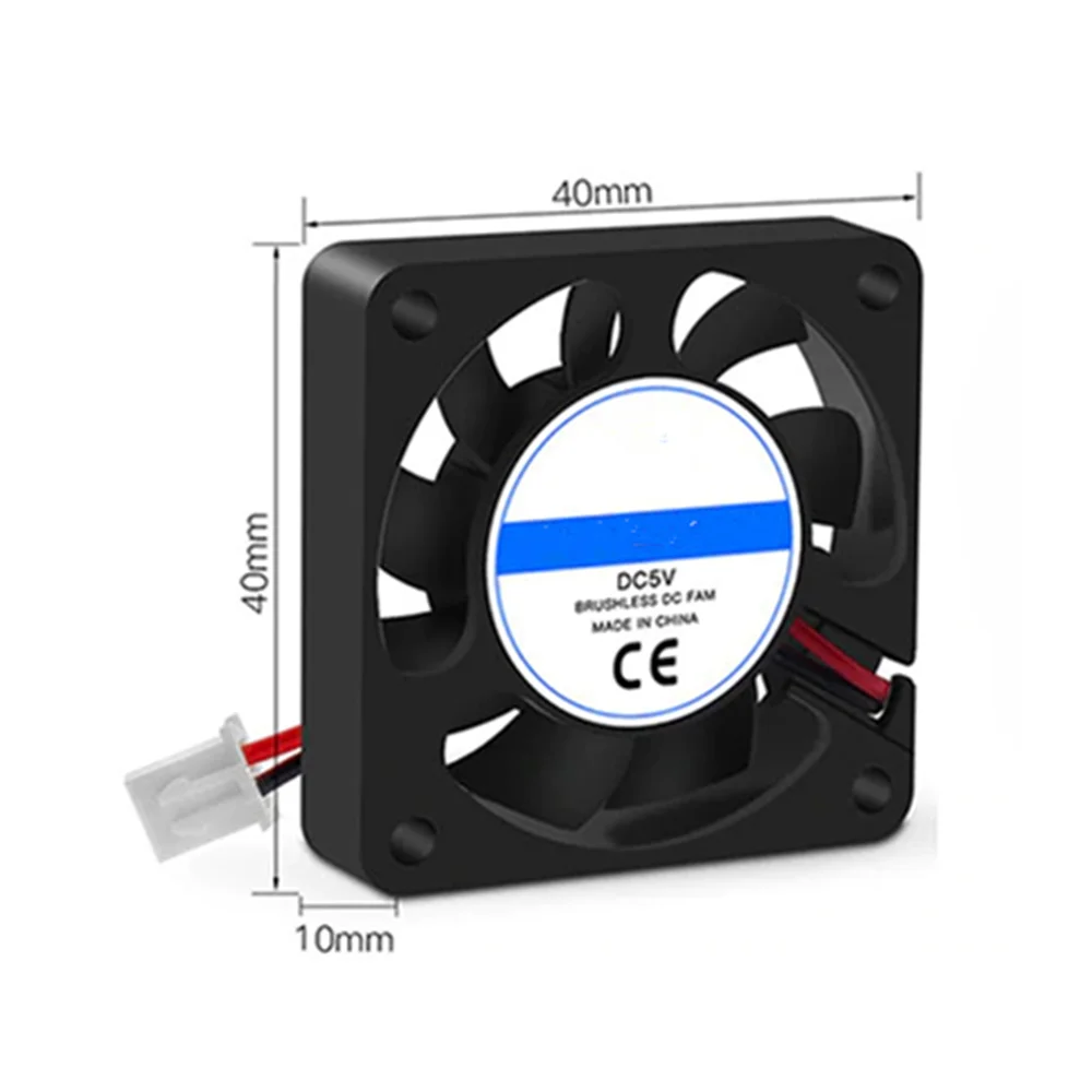 4010 5010 6010 5V Cooling Fan Brushless 3D Printer Parts 2Pin For Extruder DC Cooler Blower Part Black Plastic Fans