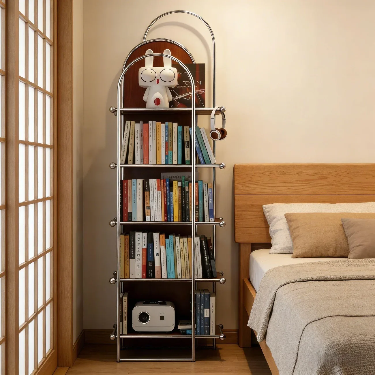 DSA medieval stainless steel rack, living room storage artifact crack, new layered storage rack, floor-to-ceiling display rack