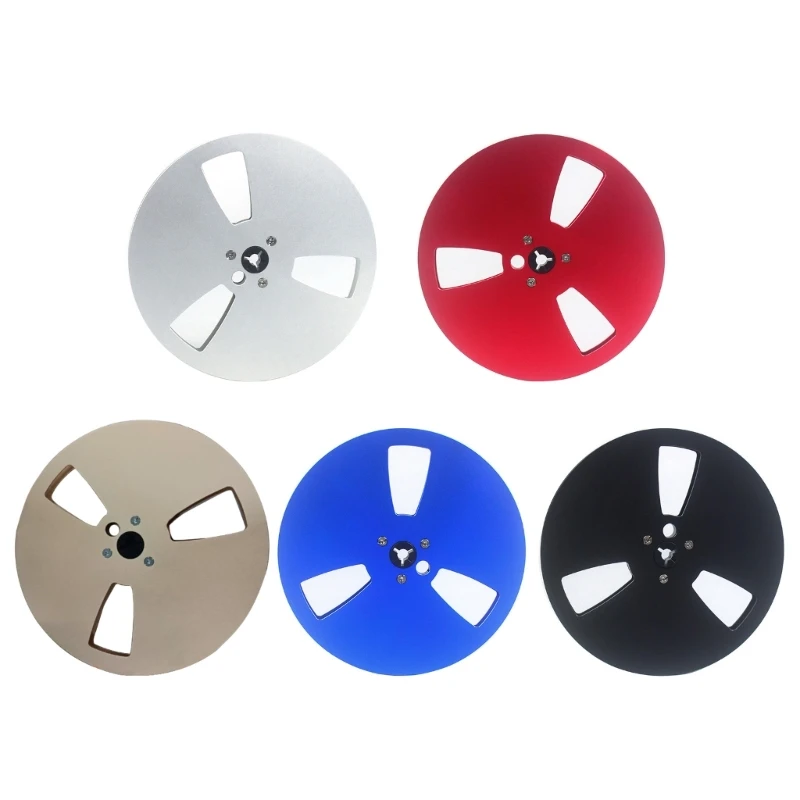 

Replacement 7inch Aluminum Recording Takeup Reel for 1/4" Reel to Reel Tape, 3 Hole Model for Sound Decks