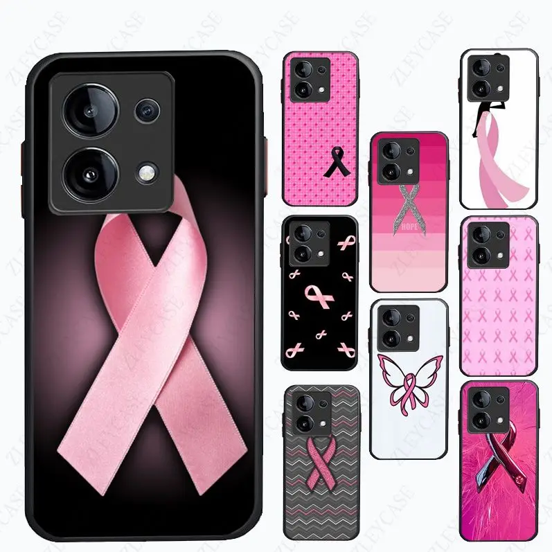 Girly Breast Cancer pink Ribbon Phone Cover For Xiaomi Redmi Note13pro note12pro 11pro 10pro 9pro 8pro 9s 8T K40 12C 10C 9 Case