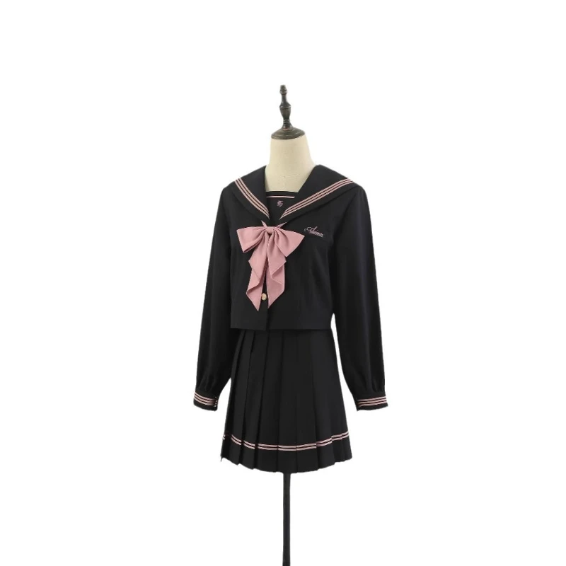 Fashion Comfortable Hundred Lancashire Women's Sailor Uniform Senior JK Uniform Japanese College Style School Uniform Set