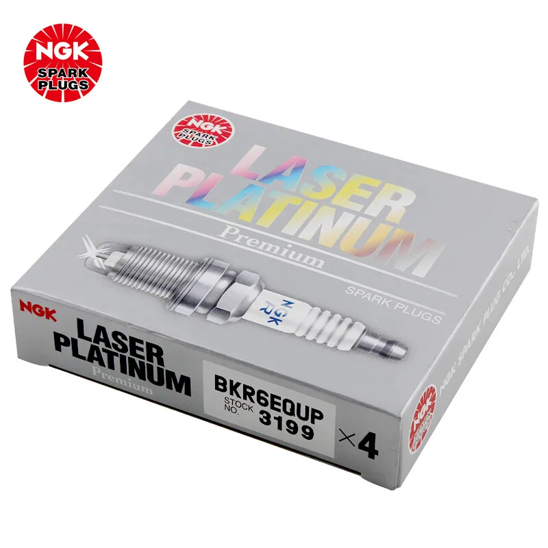 NGK Automotive Single Platinum Spark Plug BKR6EQUP 3199 is suitable for A8 Porsche Bentley(4PCS)