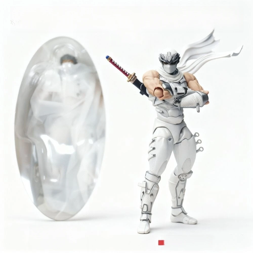 revoltech-amazing-yamaguchi-white-ver-ryu-hayabusa-ninja-gaiden-action-figure-with-bonus-parts-articulated-collectible-model-wy