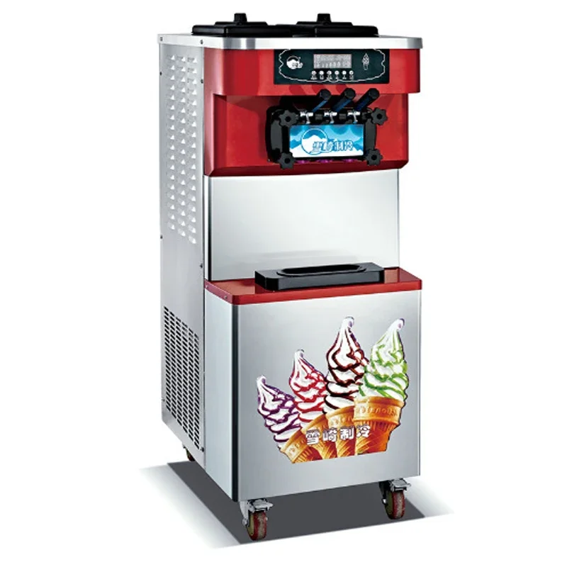 30-40L/H XQ-30X Three-color 9L*2 Soft Ice Cream Machine 220V/100v Make Ice Cream Intelligent Desktop Ice Cream Maker