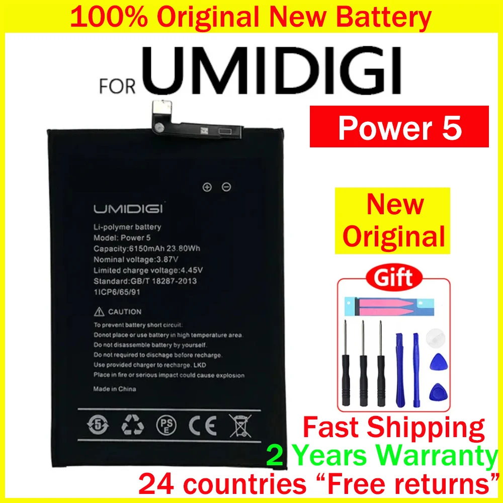 Batería Original para UMI Umidigi X F2 A1 A3 A5 A7 A7S A9 A11 A13S