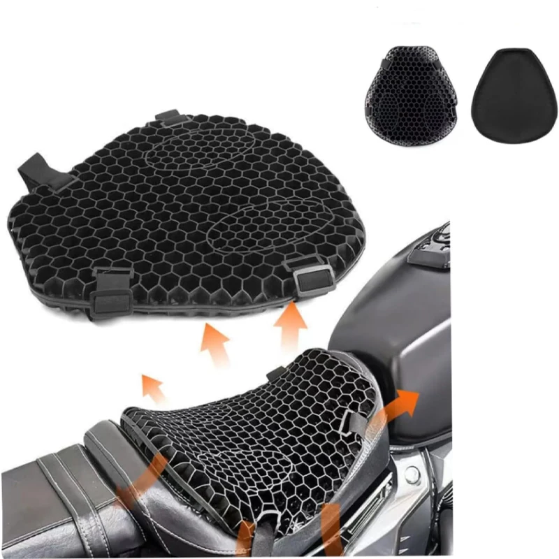 

Universal Air Comfort Gel Motorcycle Seat Cushion Pad Cover Pressure Relief Motorbike Pillow Decompression Cooling Pad