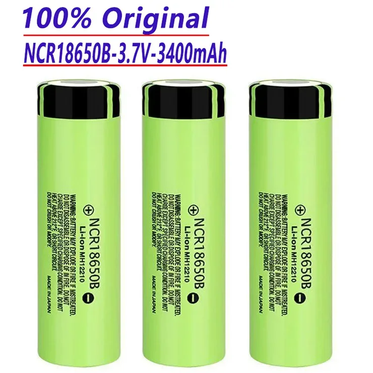 

100% original 18650 3.7V NCR 18650B 3400mAh lithium-ion rechargeable battery Suitable for various lithium battery tools