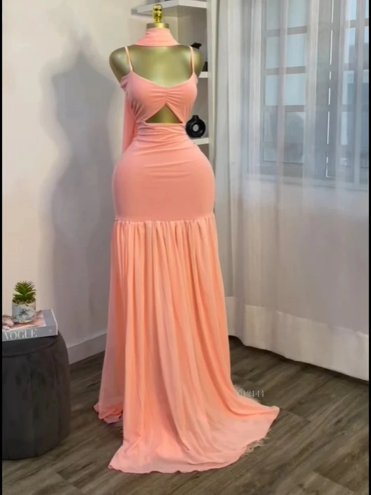 

Женское длинное платье миди макси без рукавов с рюшами и v-образным вырезом, плиссированное платье трапециевидной формы с разрезом по бокам, 2025 г., сексуальные вечерние платья на день рождения