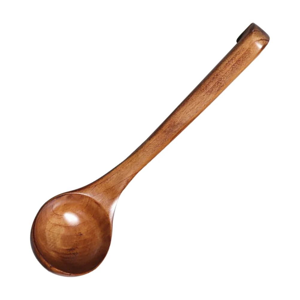 

Japanese Natural Wood Ladle Spoon Large Capacity Long H Soup Spoon for Family gatherings Ramen Bowl Kitchen Wooden Cooking