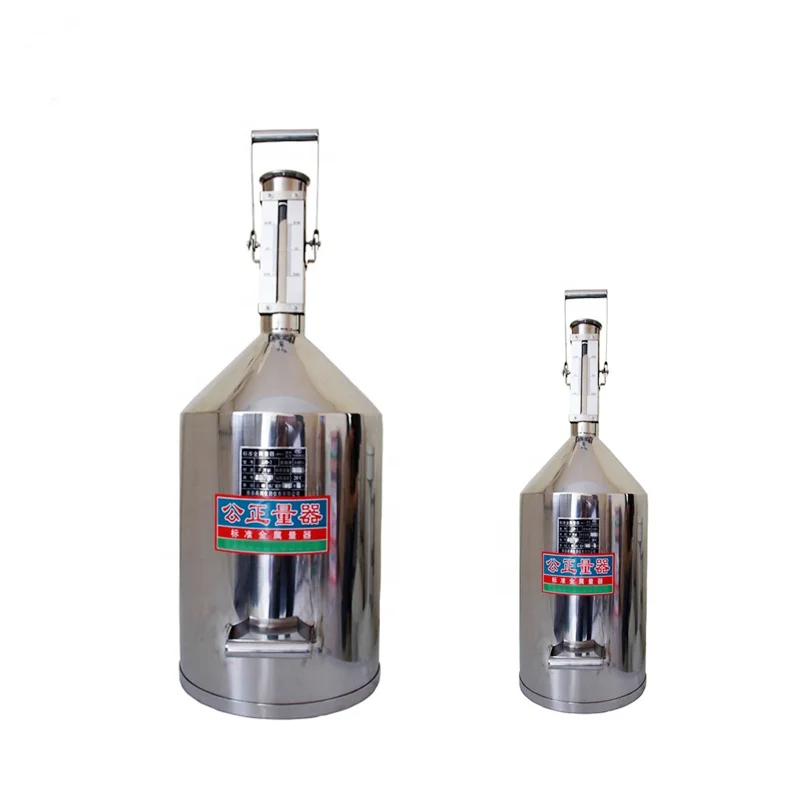 

Wholesale Stainless Steel Prover Tank Metal Fuel Dispenser Calibrated Measuring Prover Can 10L 20L