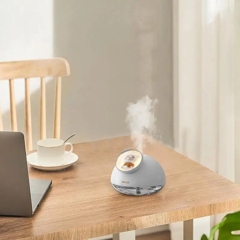 USB Personal Desktop Humidifier 160ml LED Cool Mist Humidifiers USB Charging Home Humidifiers For Living Room Yoga Studios Game