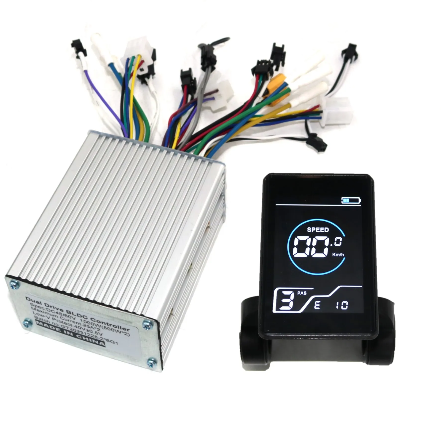 

Dual drive 6MOSFET 48/60V 1000W (500W * 2) brushless DC electric scooter controller+X5 LCD set