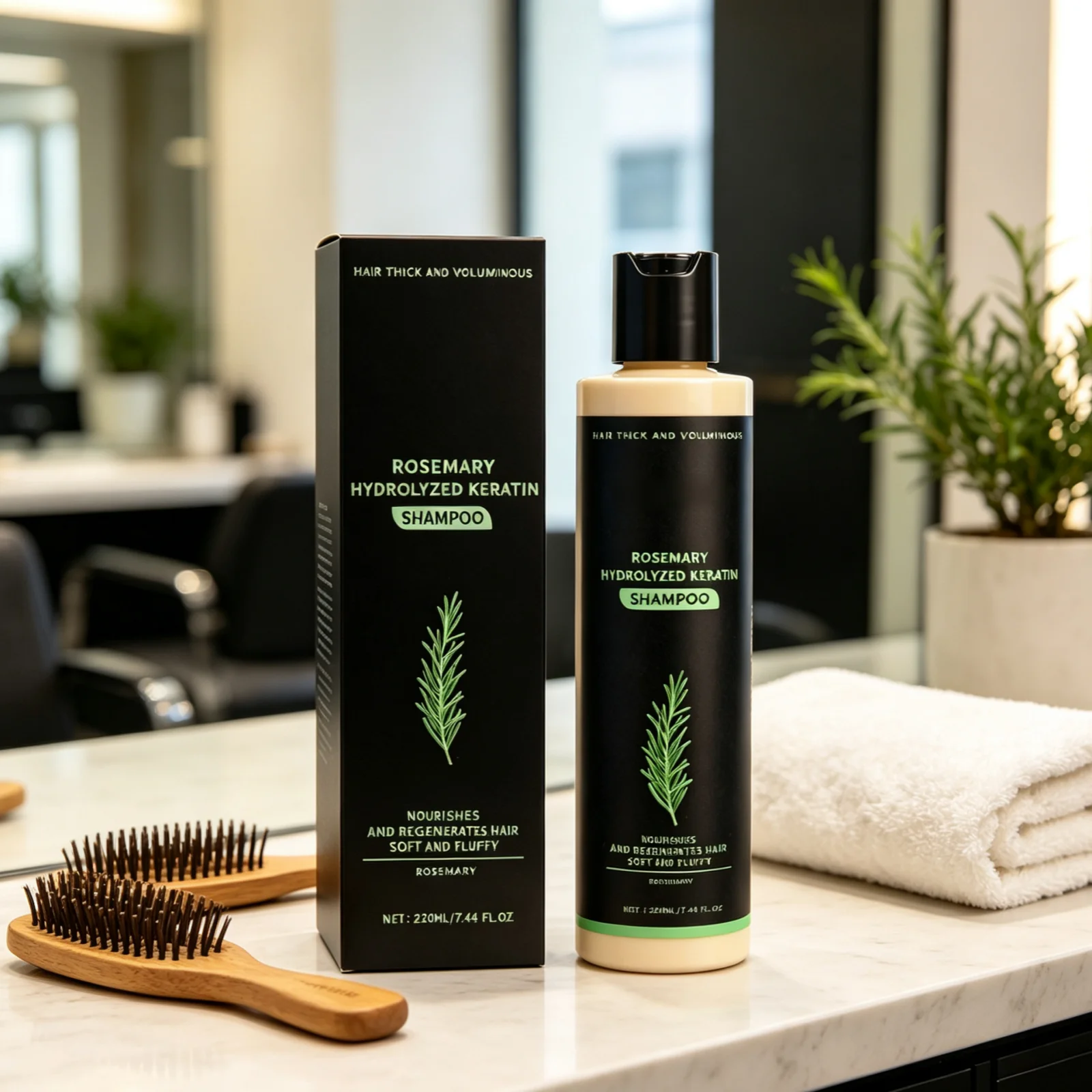 Hair Care Keratin Treatment - Rosemary Hydrolyzed Keratin Shampoo for Hair