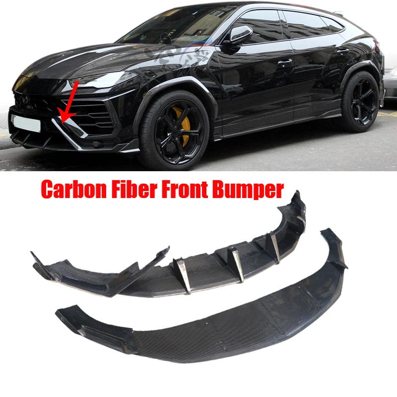 For Lamborghini URUS Car Front Rear Bumper Splitter Lips Carbon Fiber Bumper Diffuser Body Kit  Exterior Accessories