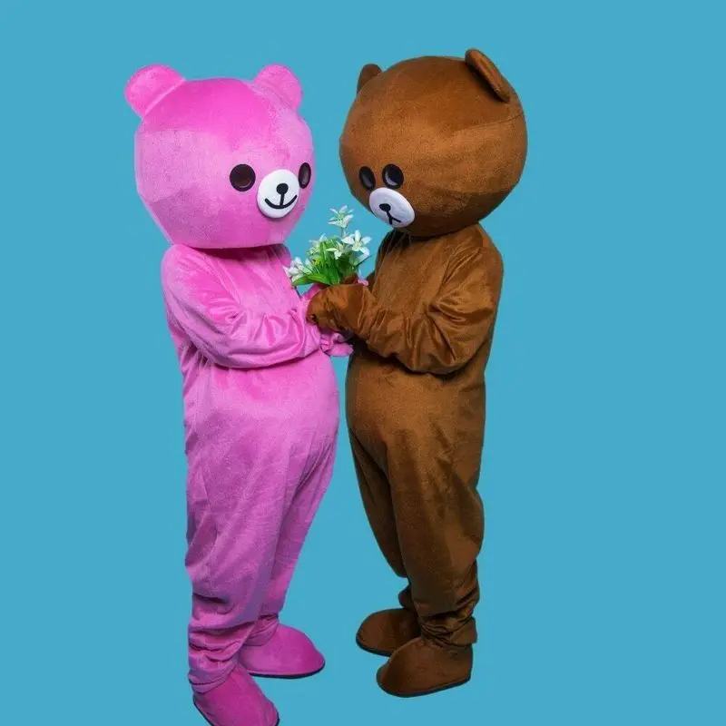 

Pink Cute Bear Kani Rabbit Mascot Costume Halloween Suits Halloween Carnival Cosplay Party Accessories Birthday Gifts