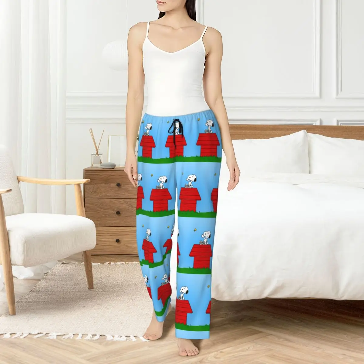 

Custom Women S-Snoopys Pajama Pants Printed Cute Cartoon Sleep Sleepwear Bottoms with Pockets
