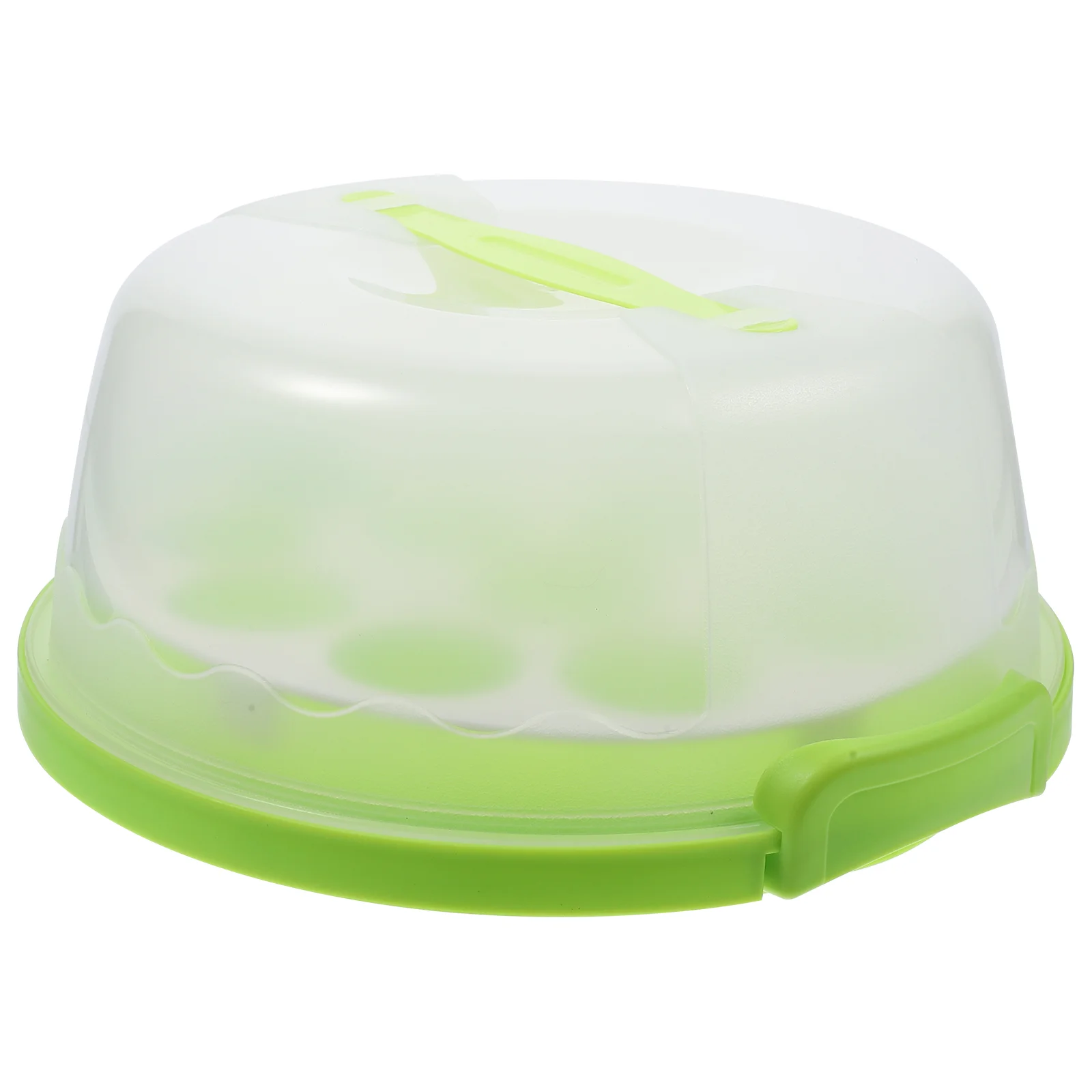 

Cupcake Holder Portable Box Boxes Container Baking Mold/cake Pie Carrier with Handle Green Stand