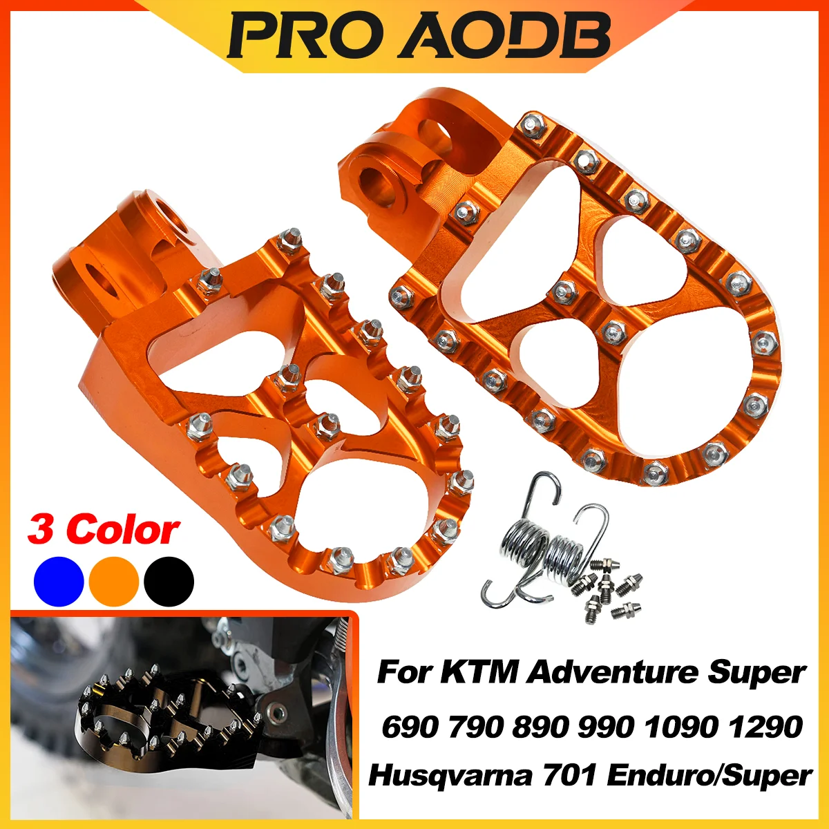 Fußrasten Fußstützen Pedale für KTM 690 ENDURO SMC R SX EXC XC 1290 ADV S für BETA RR 2T 4T für HUSQVARNA 701 SM TC FX TE FE 300