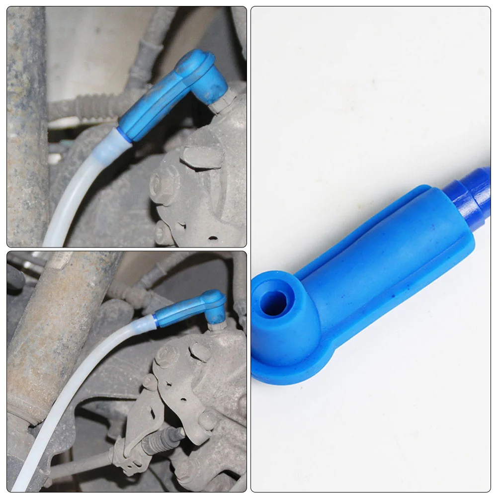 

10Pcs Car Brake Fluid Exchange Tools Sturdy Pump Oil Bleeder Connectors Efficient Car Brake Oil Replacement Tool