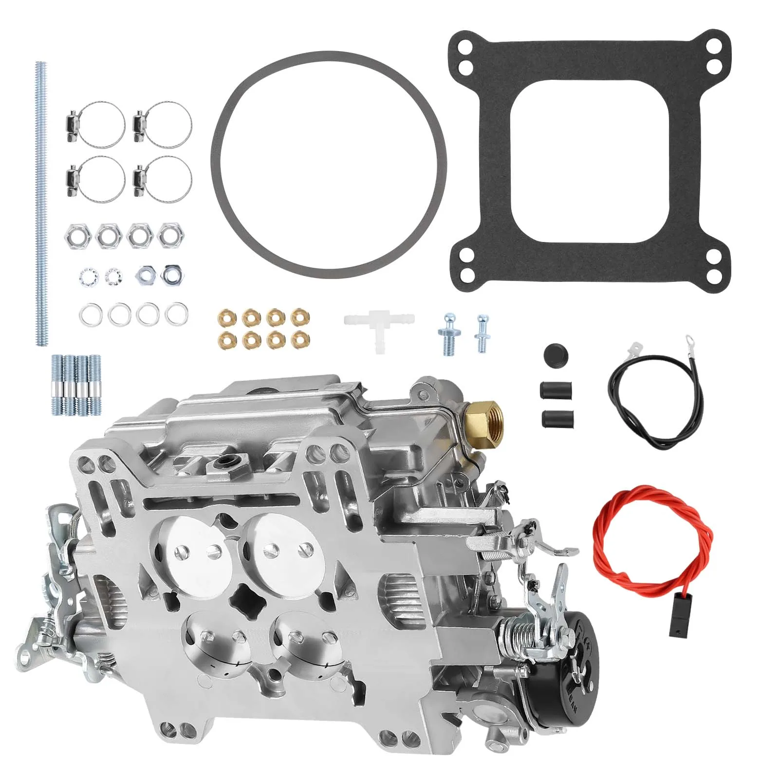 4 Barrel Carburetor Carb w/ Electric Choke For Performer 1409 600CFM Square Bore