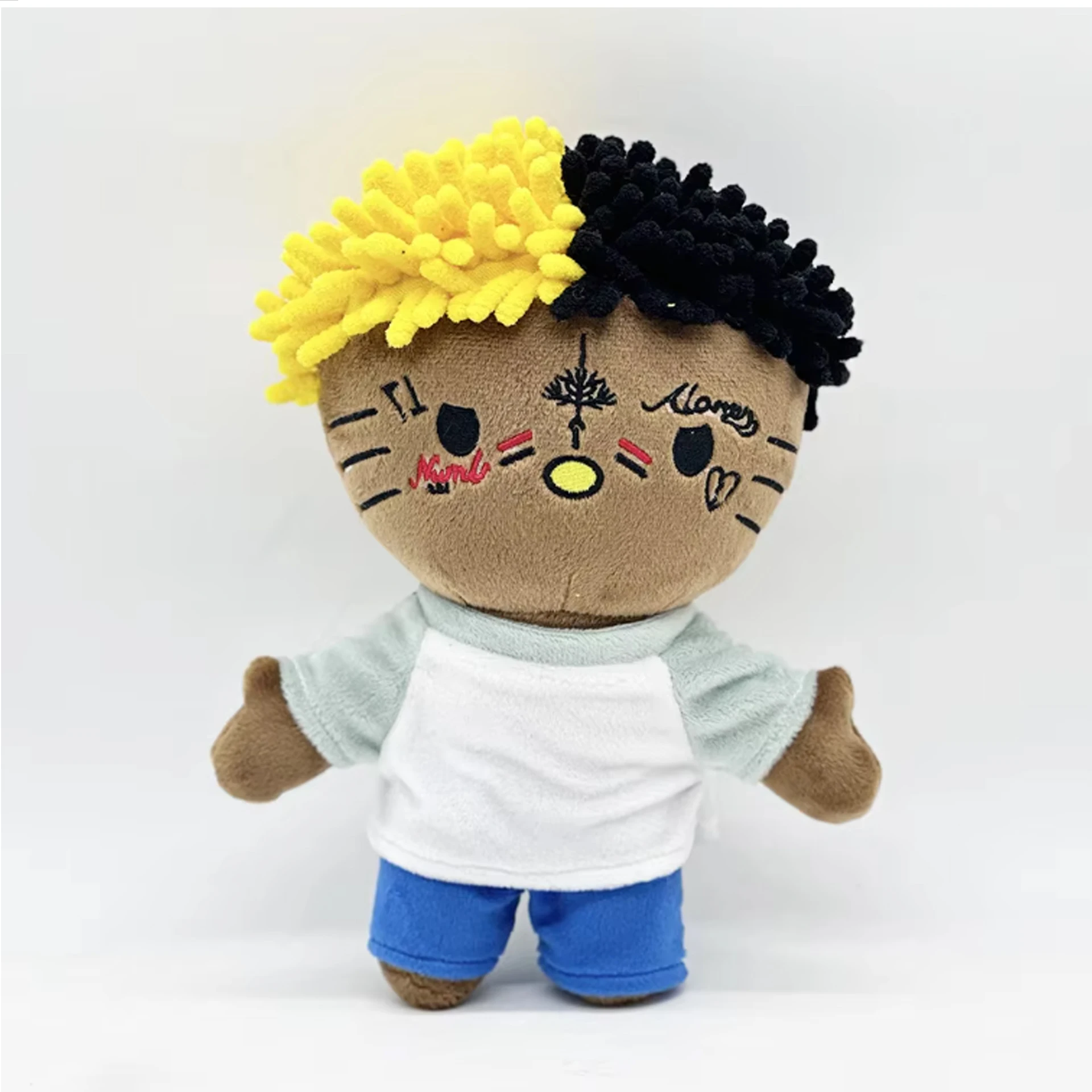 Hello Kitty as Xxxtentacion Plush Doll Plushies Soft Stuffed Toys 24cm Cute Kids Boys Girls Birthday Christma Gifts