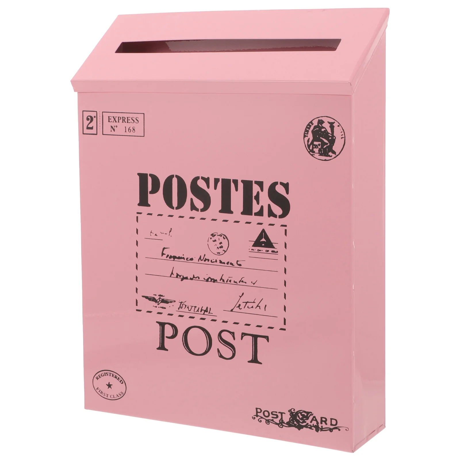 صندوق بريد متين على الحائط من الحديد العتيق، تصميم بسيط، سهل التركيب للعائلات، صندوق استراحة المؤسسات والشركات #3