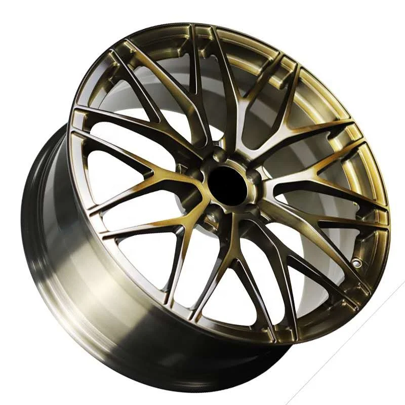 17 18 inch 5 spoke bronze car alloy wheels with pcd 114.3 rim