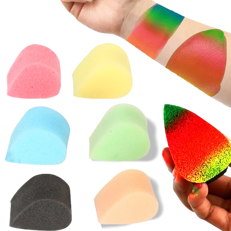 10PCS Petal Shape Face Paint Sponges Foam Painting Craft Set For Kids Adults Body Drawing Art Supplies