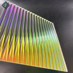 Colorful Striped Plexiglass Rainbow Acrylic Sheet, 3mm Thickness 2PCS Signs, DIY Display Projects, Craft and Easy Cutting