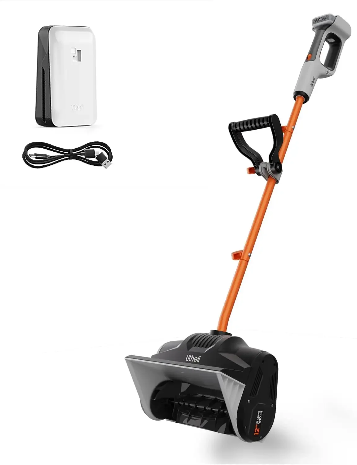 

Cordless Snow Shovel, 20V 12'' Electric Snow Blower for Driveway, Battery Powered Snow Thrower, 4.0Ah Battery Included