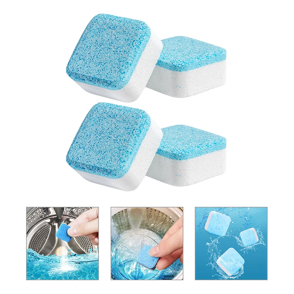 48 Pcs Washing Machine Effervescent Tablet Washer Cleaning Cleaner Clothes Accessory Tablets Supply Supplies Portable for