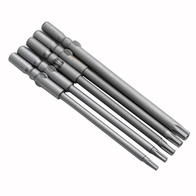 802 トルクスドライバービット T5-T30 6 ミリメートルラウンドシャンク電動ドライバービット修復ツールロング 150 ミリメートル