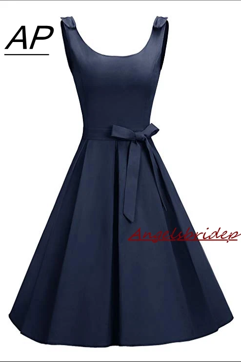 

ANGELSBRIDEP Navy Blue Homecoming Dress Cute Short Stain With Bow Sash Special Occasion Cute 8th Grade Graduation Dresses Zipper