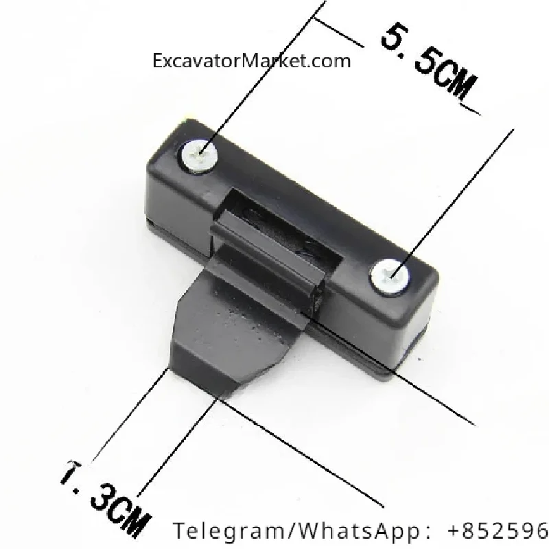 For E320B/C/D Glass Buckle Glass Buckle Zinc Alloy 5.5CM Excavator Accessories