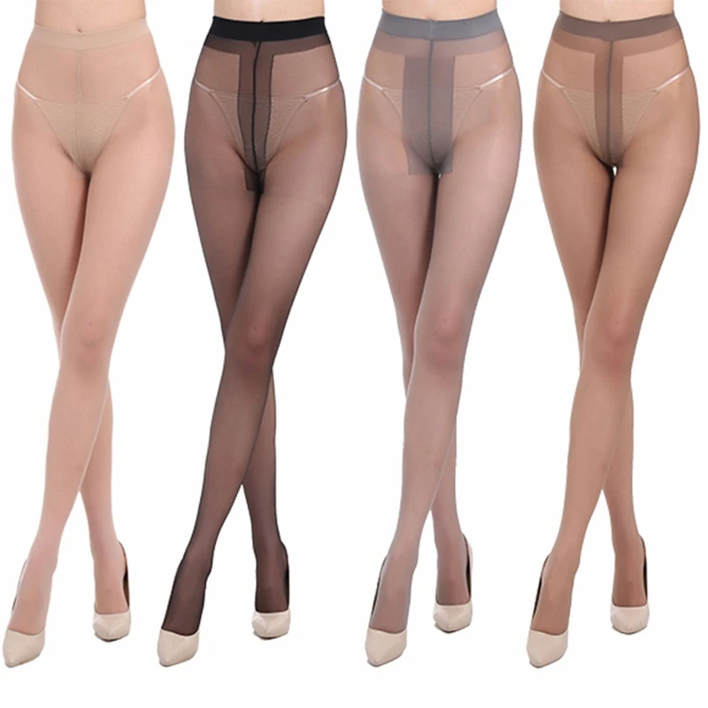 Women Summer Ultra-Thin Control Top Panthose Sexy Tummy Slimming Shaping Sheer Tights Seamless Leggings Stockings