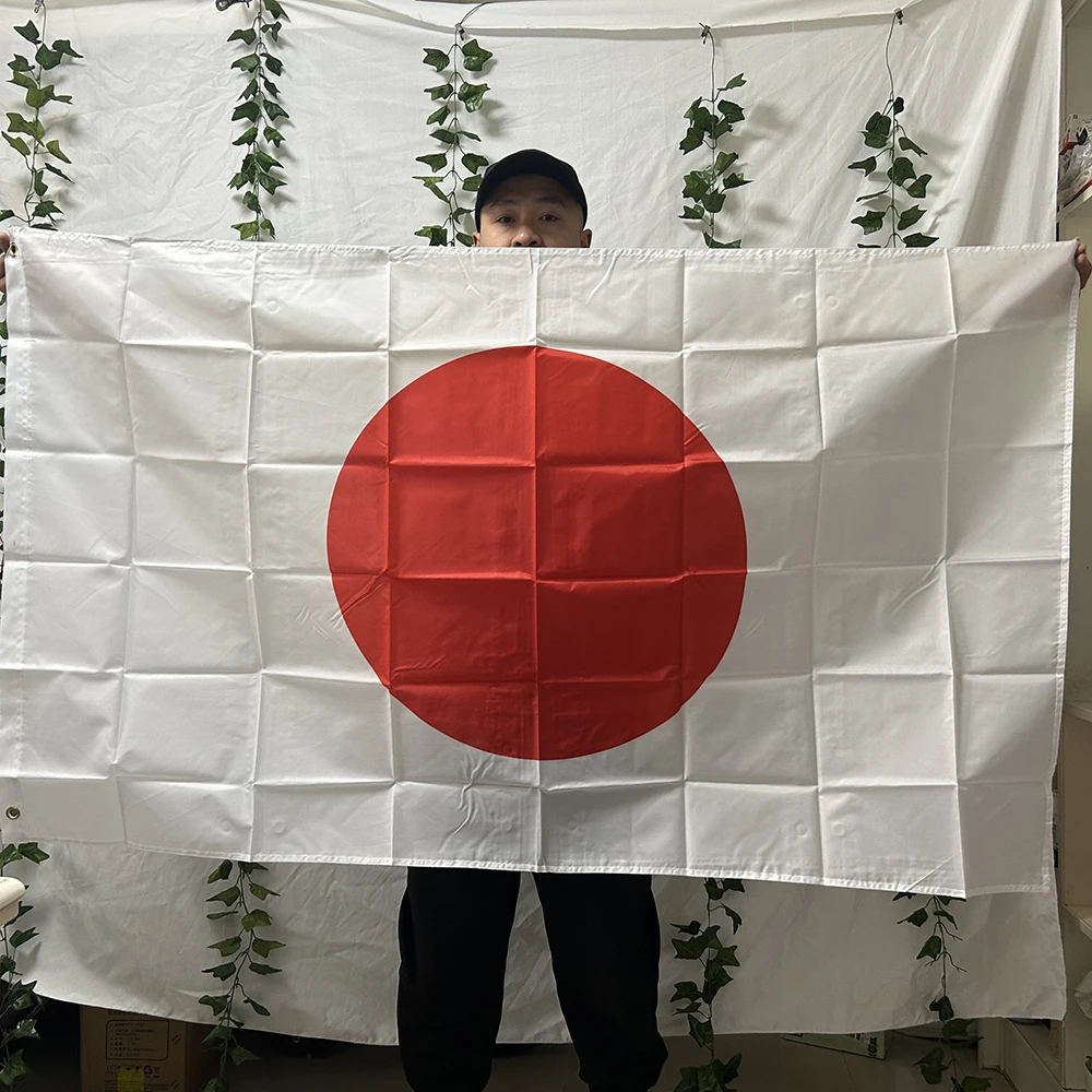 （TIKI FLAG）3x5fts  Japan Flag 90x150cm polyester standard Japanese Japan National Flag hanging banner for decoration