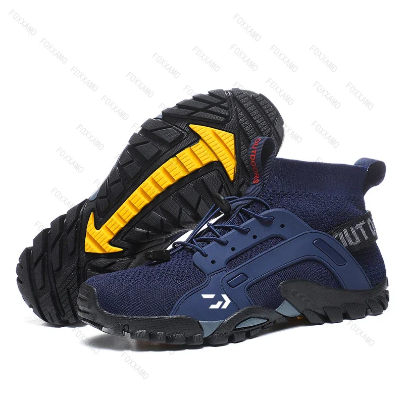 Men's Bicycle Quick Drying Shoes, Non Slip Hiking and Water Hiking Shoes, Breathable Sports Casual Hiking and Fishing Shoes