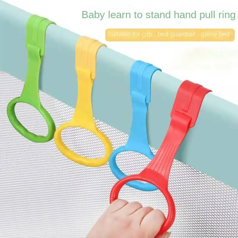 

2/4PCS Cute Plastic Playpen Pull Ring Light Weight Playpen Accessories Baby Crib Hooks Baby Walking Assist Tools Baby Playpen