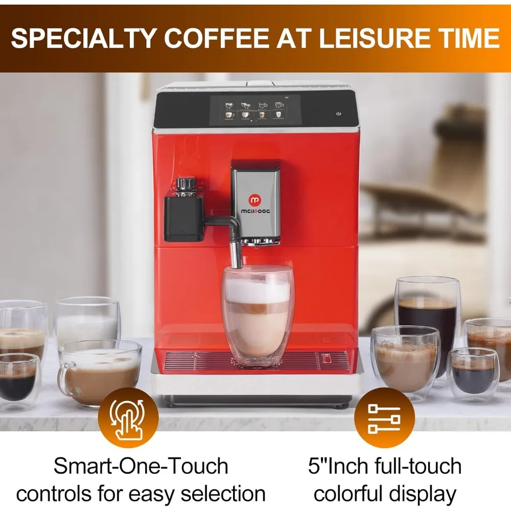 Super Automatic Espresso Coffee Machine,Fully Automatic Espresso Machine With Grinder,