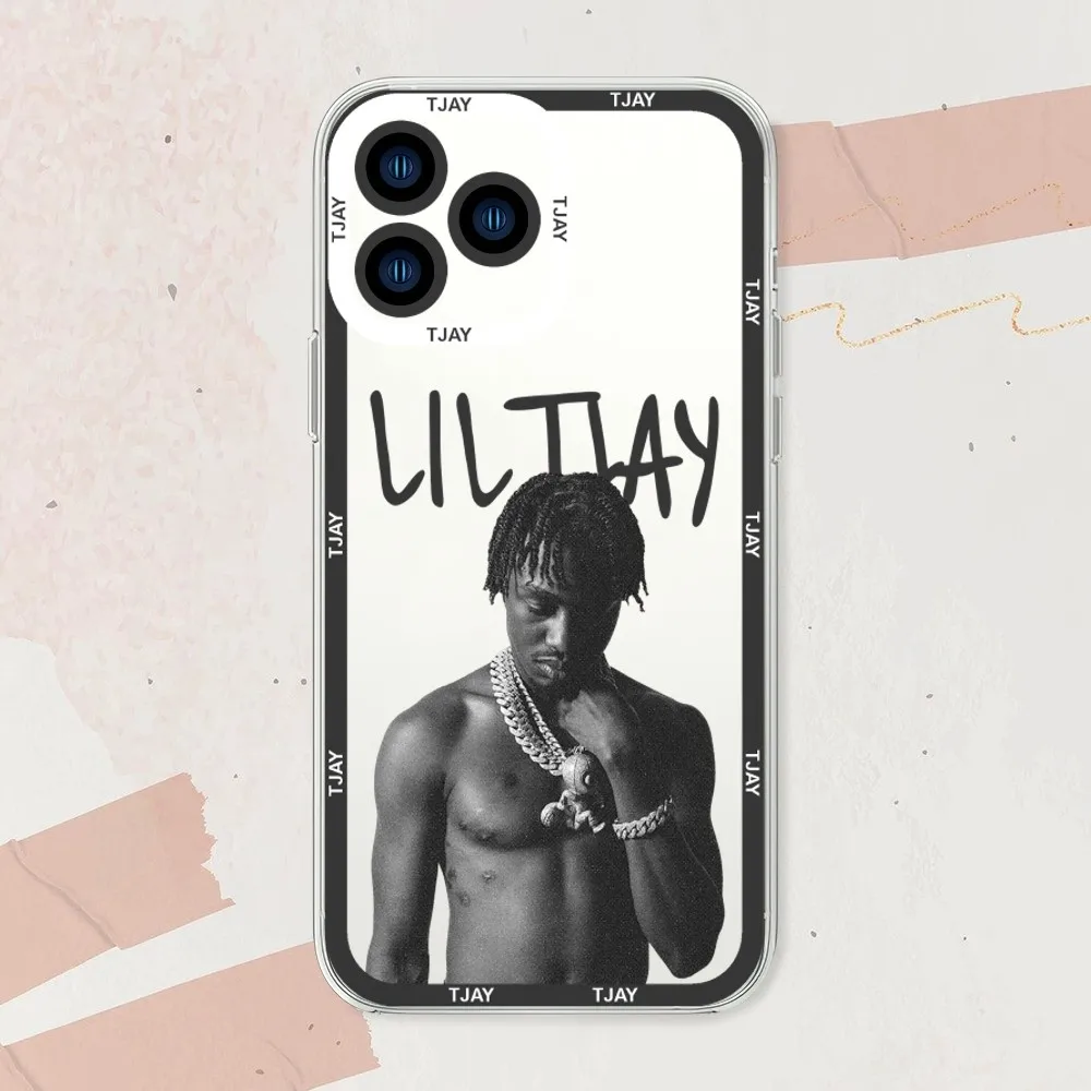 Rapper Lil Tjay 222 Phone Case For iphone 11 12 13 14 15 Mini Plus Pro Max Transparent Shell