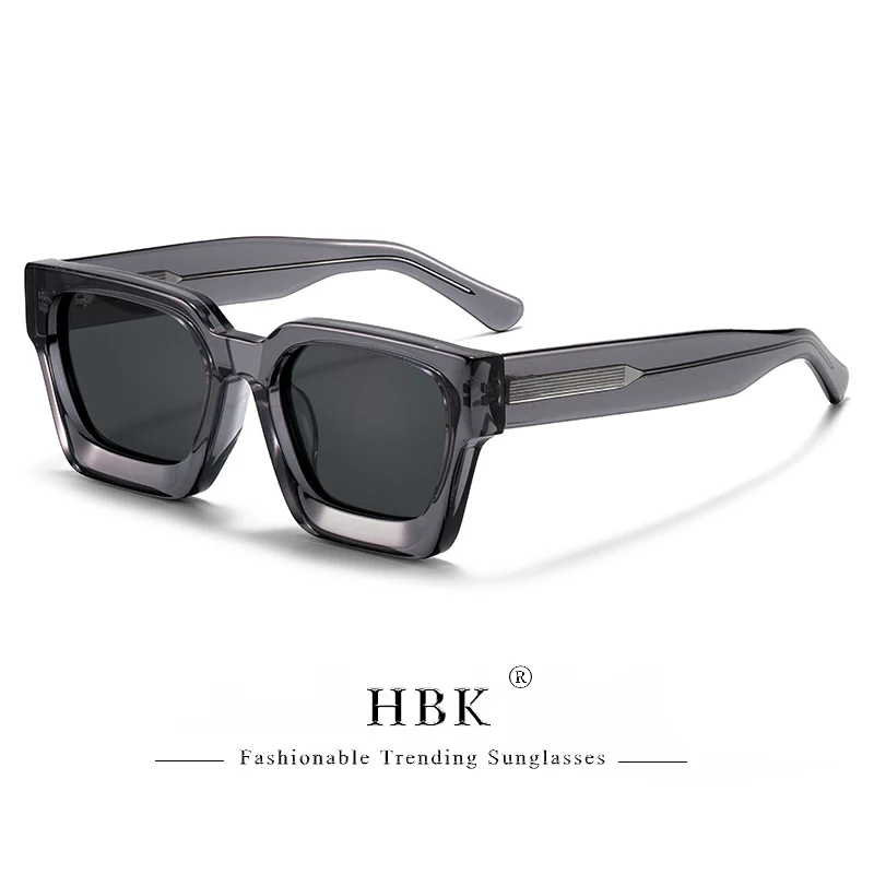 HBK Marke Mode TAC Acetat Quadrat Sonnenbrille Männer Polarisierte Hohe Qualität Fahren Sonnenbrille Frauen Designer Oculos Uv400 Fall – Detail 20