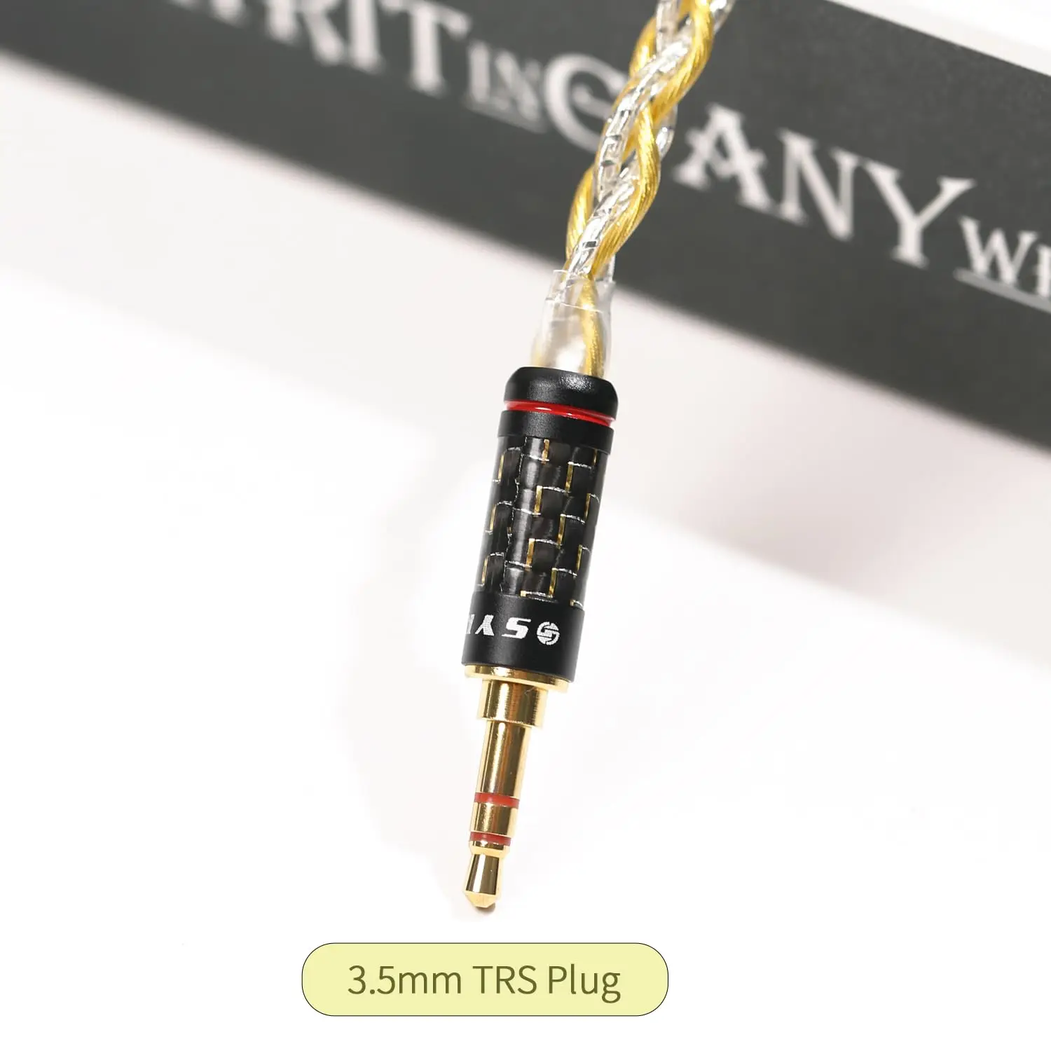 SYRNARN 7N OCC Gold Silver Hybrid 4.4 Pair 2.5 mm 2.5 to 4.4 Balanced Cable Fever Pair Recording for Audio Eadphone Amplifie