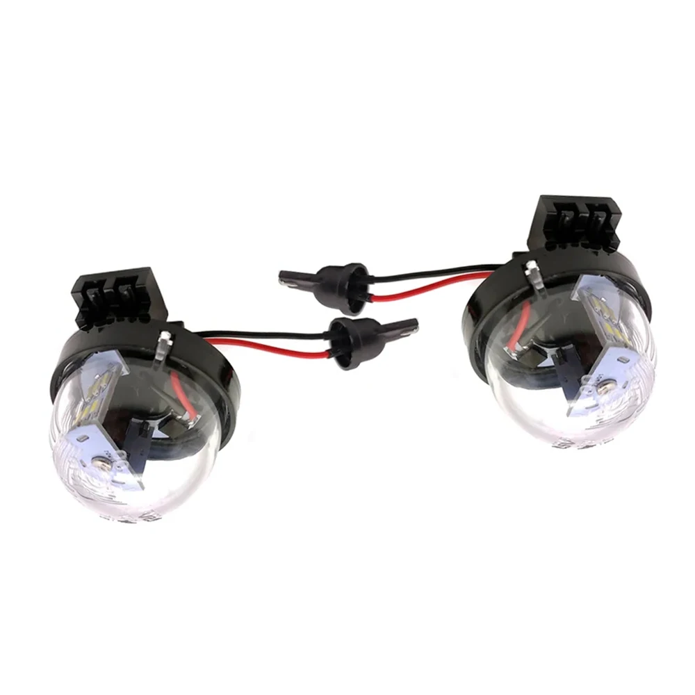 2Pcs LED Kennzeichen Licht Für Suzuki Wagon/Alto/Jimny Xenon Weiß Licht Klare Abdeckung ABS Material auto Zubehör Lampen