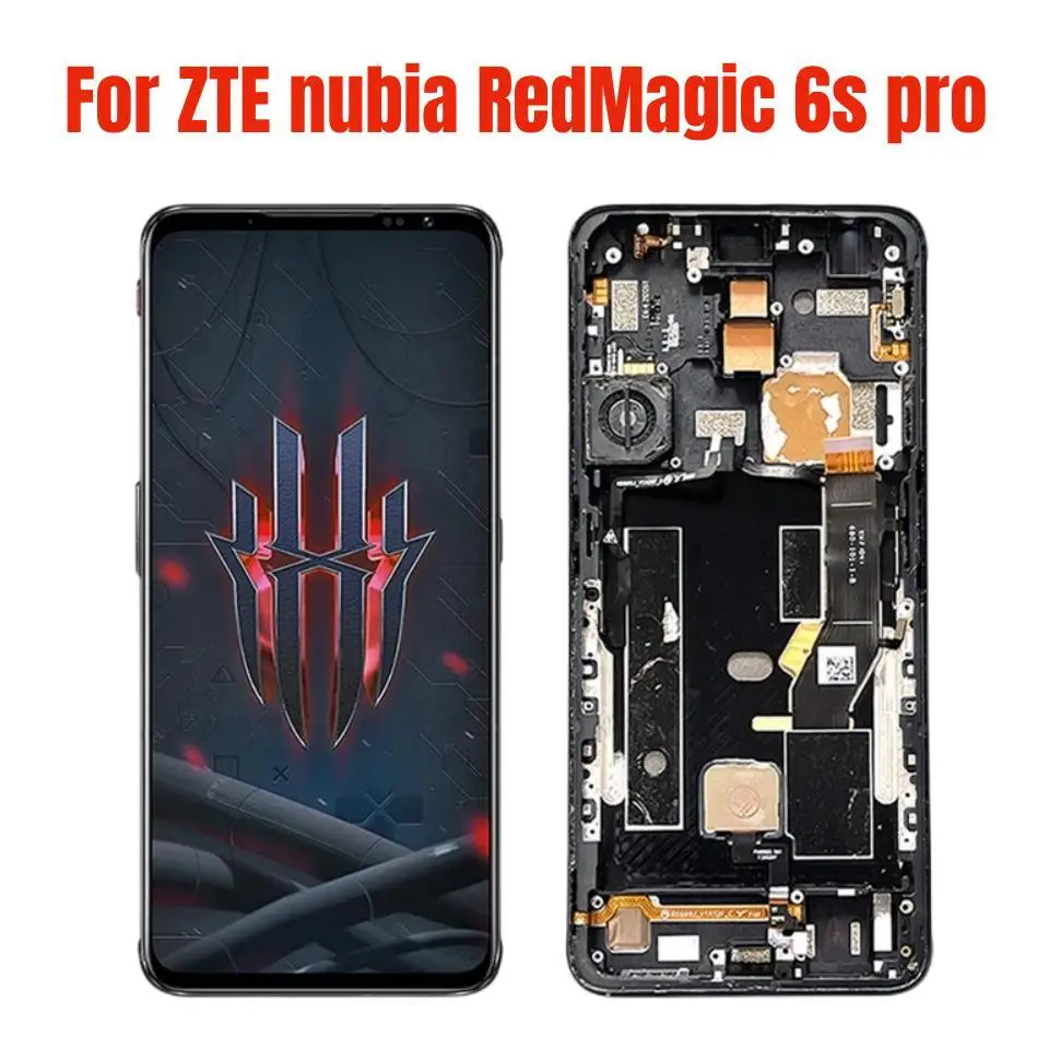 

6.8" Original For Nubia Red Magic 6s Pro 6spro NX669J-S LCD With Frame For ZTE nubia RedMagic 6s LCD Display Panel Digitizer