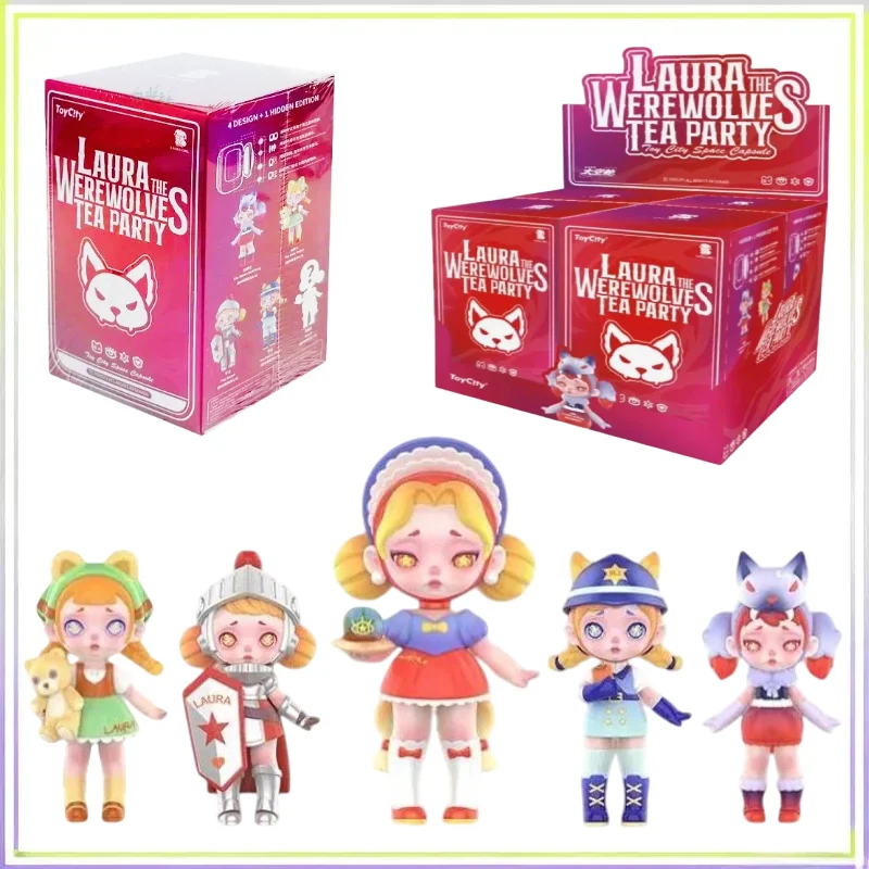 

TOYCITY LAURA "Werewolf Tea Party Capsule" Серия слепая коробка милая аниме-фигурка настольное украшение и сумка очаровательный декор подарки на день рождения
