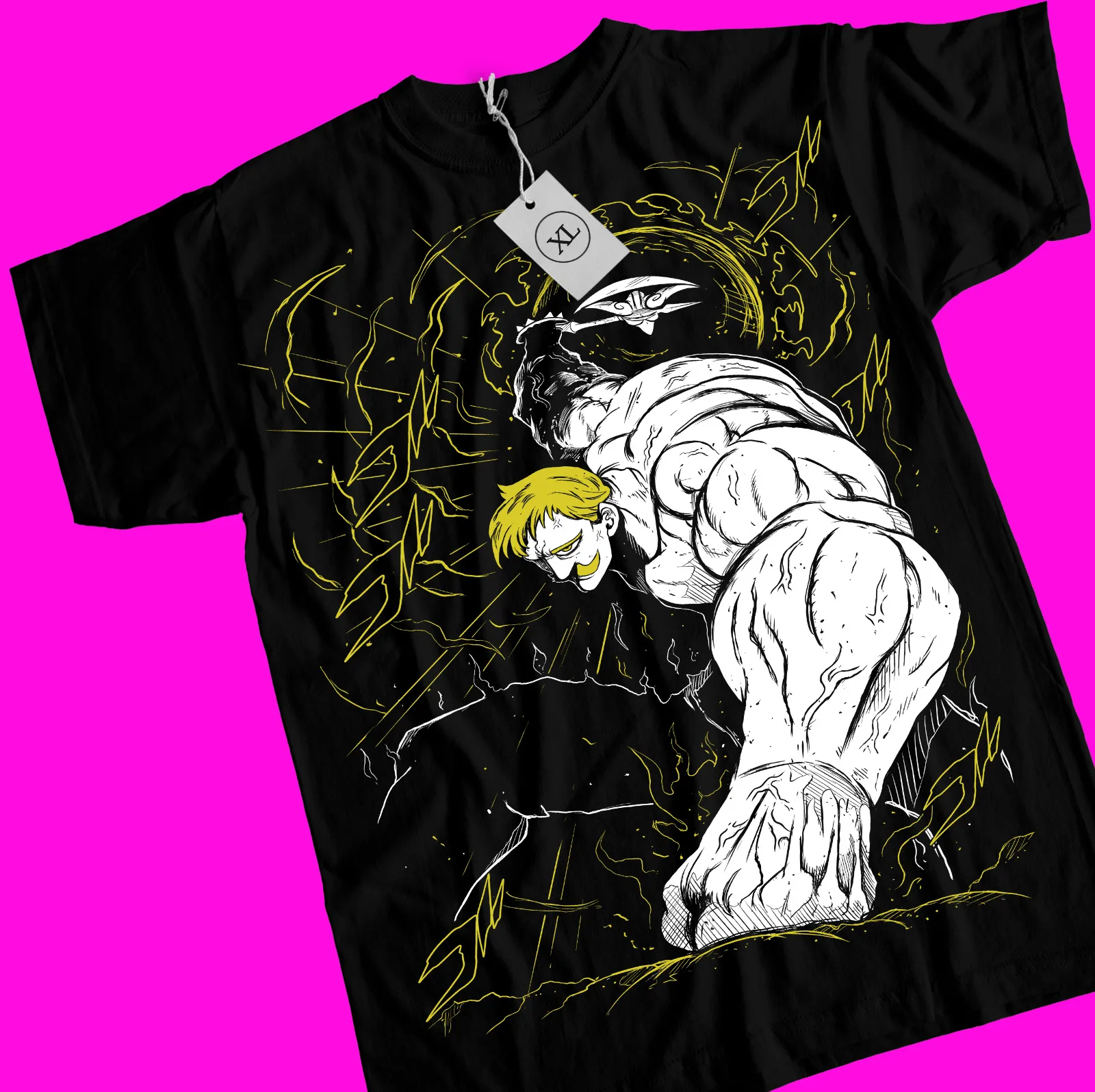 

Seven Deadly Sins T-shirt,Manga,Anime,Meliodas,Ban Black Shirt All Size