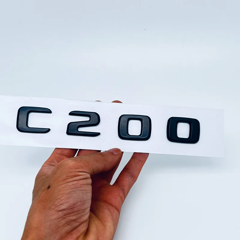 ABS Plastic C200 C200L C230 C250 Trunk Rear Logo Badge Emblem Sticker For Mercedes Benz C Class W201 W202 W203 W204 W205 view 4