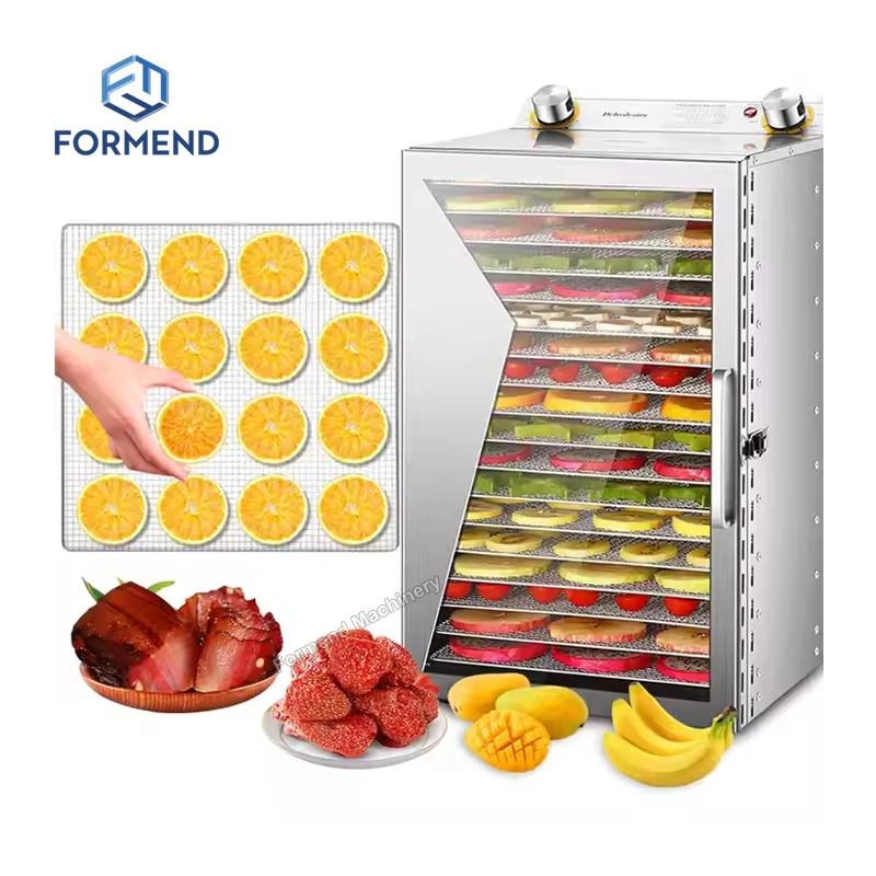 Stainless Steel Food Dehydrator Hot Sale Commercial Dryer Fruit Machine 18 Layers For Home Use